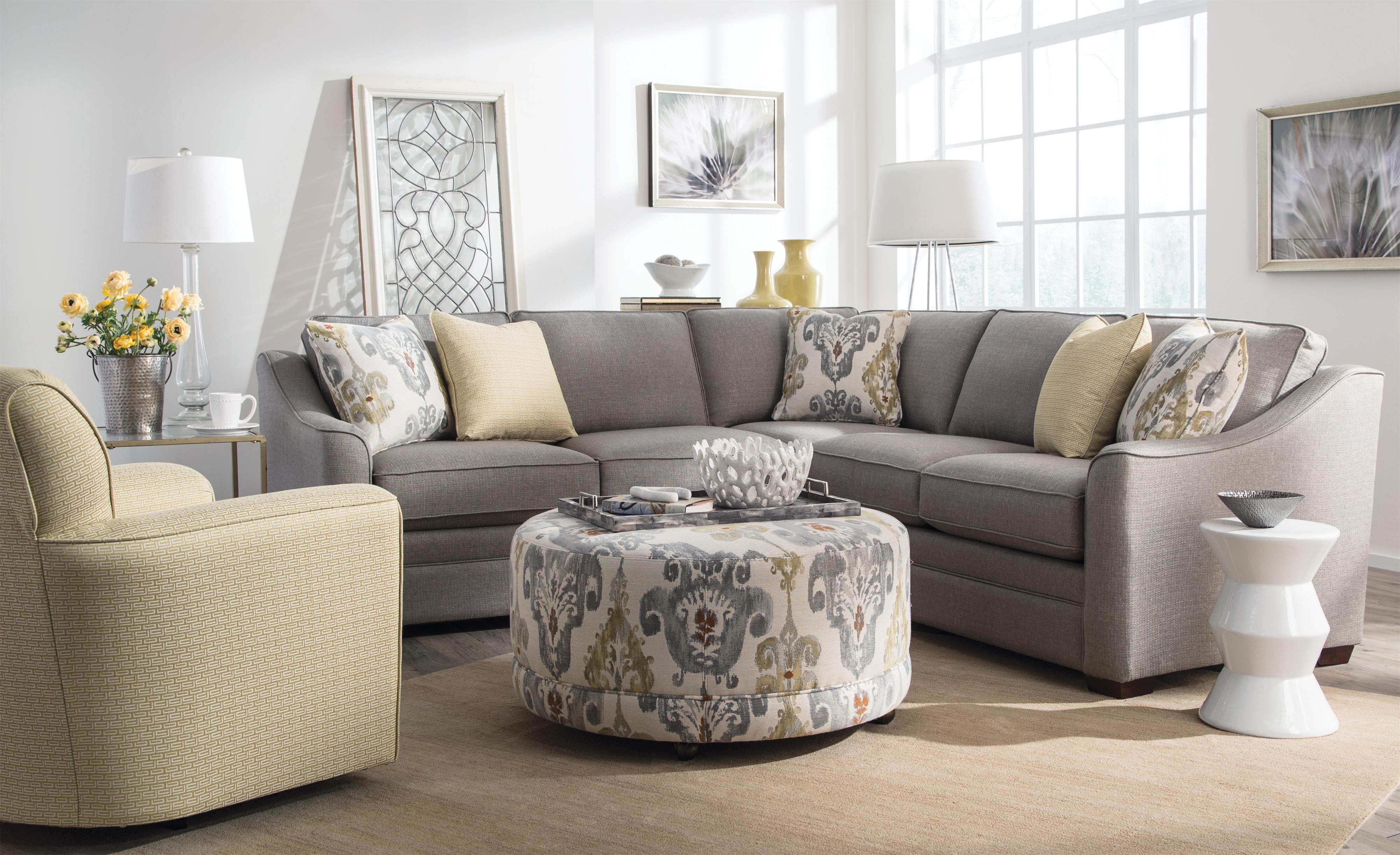 Ottoman outlet with casters